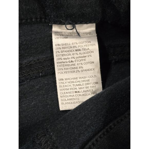 Pull On Jeggings Chico’s Women’s Size LP Pull On Slim Ankle Pant Black Stretch - Picture 6 of 6